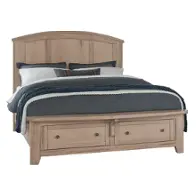 822-557-050b-502 Vaughan Bassett Furniture Woodbridge - Clear Maple Bedroom Furniture Bed