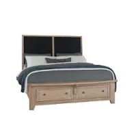 822-661-063-066b-502 Vaughan Bassett Furniture Woodbridge - Clear Maple Bedroom Furniture Bed