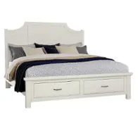 116-557-050b-502-555 Vaughan Bassett Furniture Maple Road - Two Tone Bedroom Furniture Bed