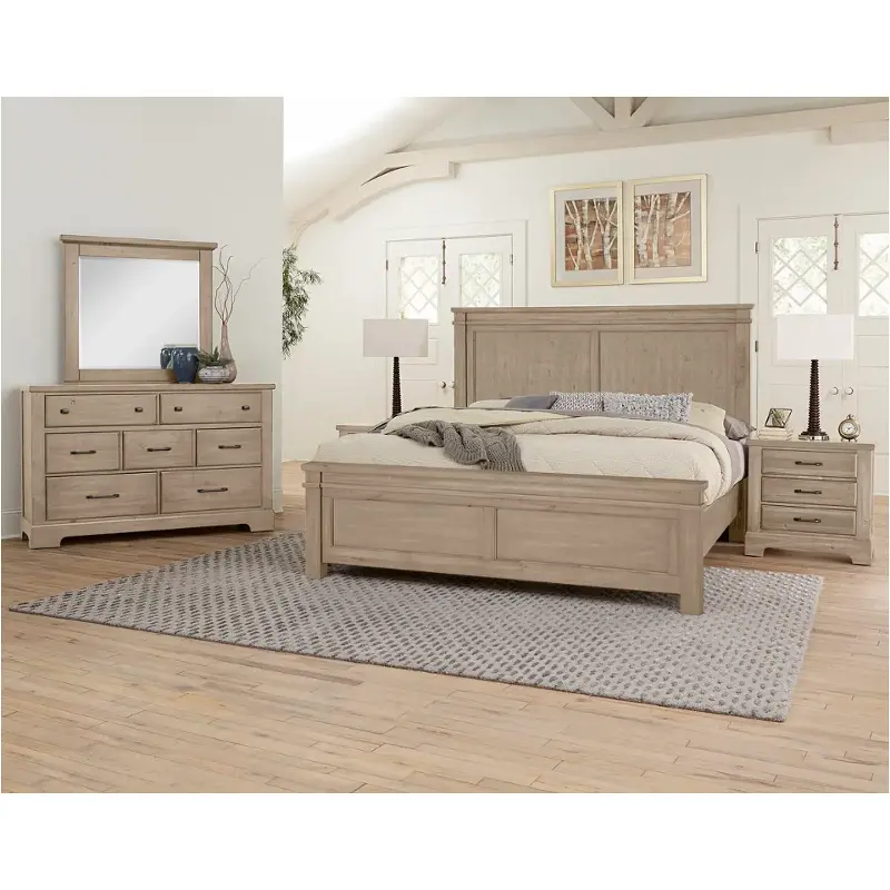 176-551 Vaughan Bassett Furniture Cool Rustic - Clear Maple Bedroom Furniture Bed