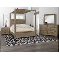 172-663-366-223-833 Vaughan Bassett Furniture Cool Rustic - Stone Grey Bedroom Furniture Bed