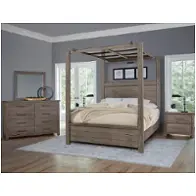 751-553-355-222-822 Vaughan Bassett Furniture Dovetail - Mystic Grey Bedroom Furniture Bed