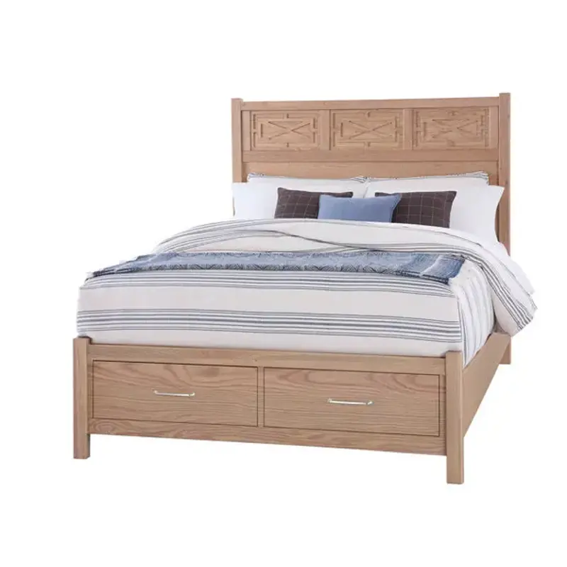 830-667 Vaughan Bassett Furniture Tide And Timber - Clear Oak Bedroom Furniture Bed