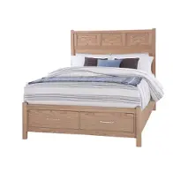 830-667 Vaughan Bassett Furniture Tide And Timber - Clear Oak Bedroom Furniture Bed