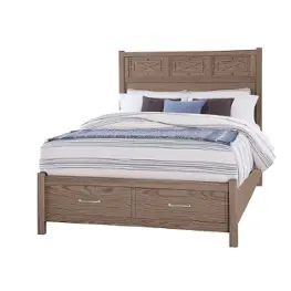 831-066b Vaughan Bassett Furniture Tide And Timber - Grey Oak Bedroom Furniture Bed