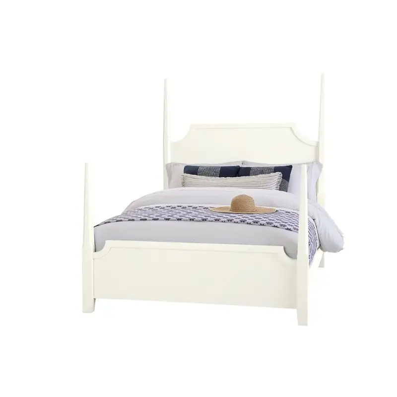834-866 Vaughan Bassett Furniture Tide And Timber - White Maple Bedroom Furniture Bed