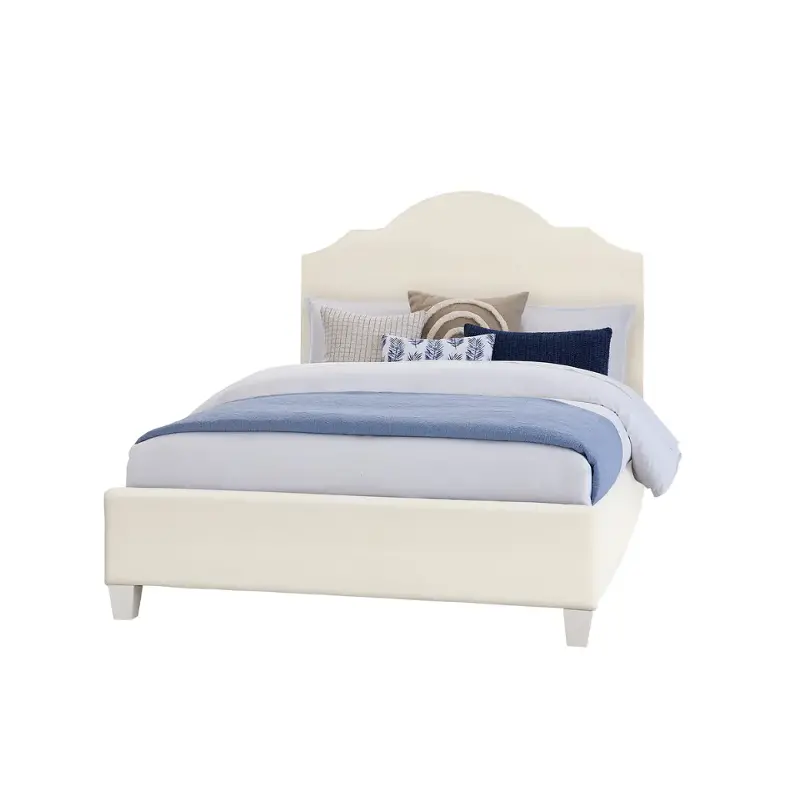 834-166l Vaughan Bassett Furniture Tide And Timber - White Maple Bedroom Furniture Bed