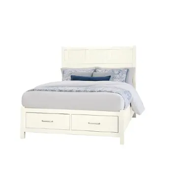 834-050b Vaughan Bassett Furniture Tide And Timber - White Maple Bedroom Furniture Bed