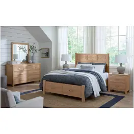 830-557-050b-502 Vaughan Bassett Furniture Tide And Timber - Clear Oak Bedroom Furniture Bed
