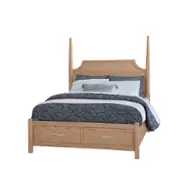 830-558-050b-502 Vaughan Bassett Furniture Tide And Timber - Clear Oak Bedroom Furniture Bed