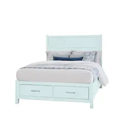 835-667-066b-502 Vaughan Bassett Furniture Tide And Timber - Blue Maple Bedroom Furniture Bed