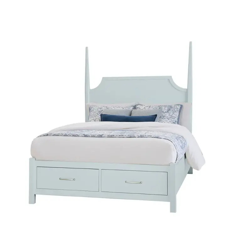 835-558-050b-502 Vaughan Bassett Furniture Tide And Timber - Blue Maple Bedroom Furniture Bed