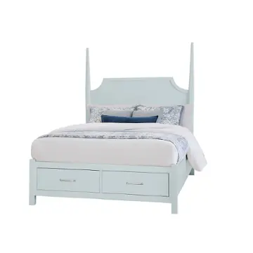 835-558-050b-502 Vaughan Bassett Furniture Tide And Timber - Blue Maple Bedroom Furniture Bed