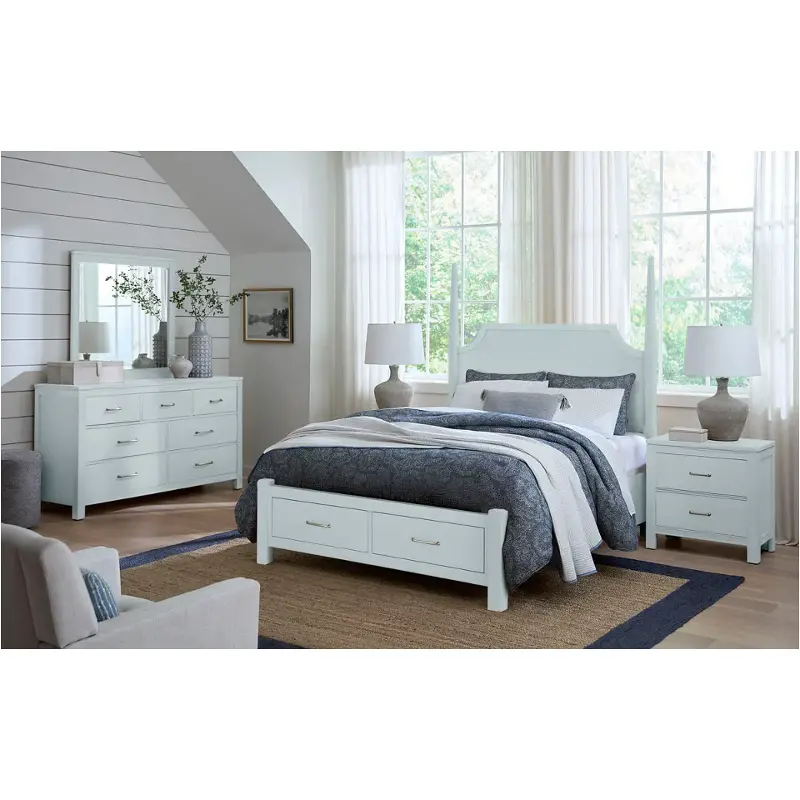 835-668-066b-502 Vaughan Bassett Furniture Tide And Timber - Blue Maple Bedroom Furniture Bed