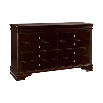 380-002 Vaughan Bassett Furniture French Market - Antique Merlot Bedroom Furniture Dresser