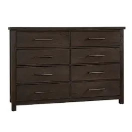750-002 Vaughan Bassett Furniture Dovetail - Java Bedroom Furniture Dresser