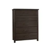 750-115 Vaughan Bassett Furniture Dovetail - Java Bedroom Furniture Chest