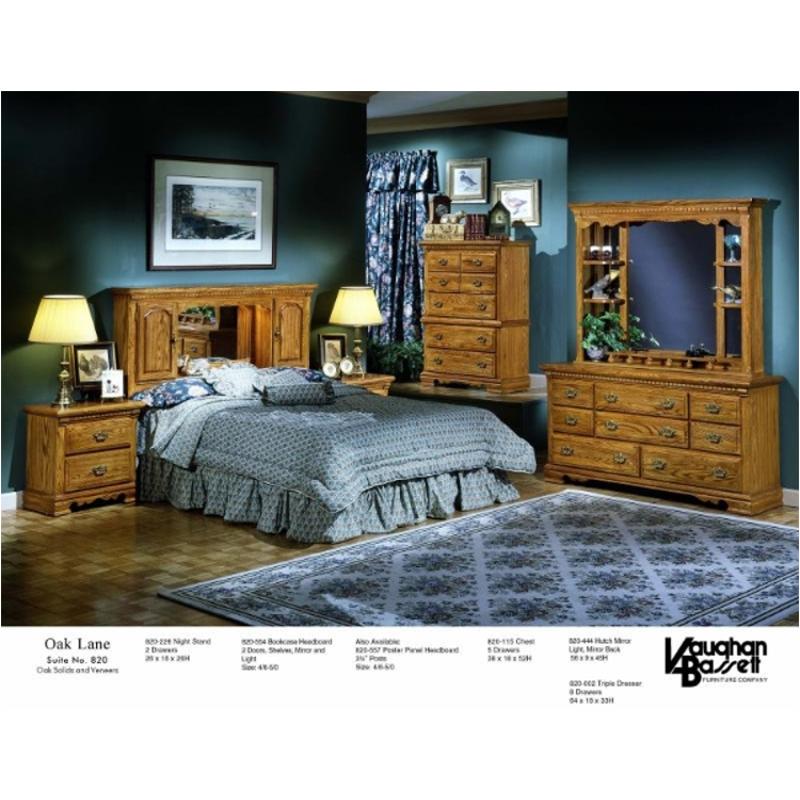 820554 Vaughan Bassett Furniture Bookcase Headboard; 4/65/0