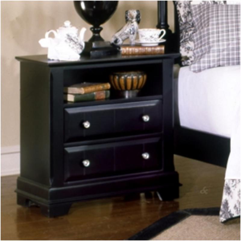 Bb16-227 Vaughan Bassett Furniture Cottage - Black Bedroom Furniture Nightstand