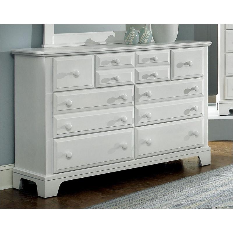 bassett white dresser