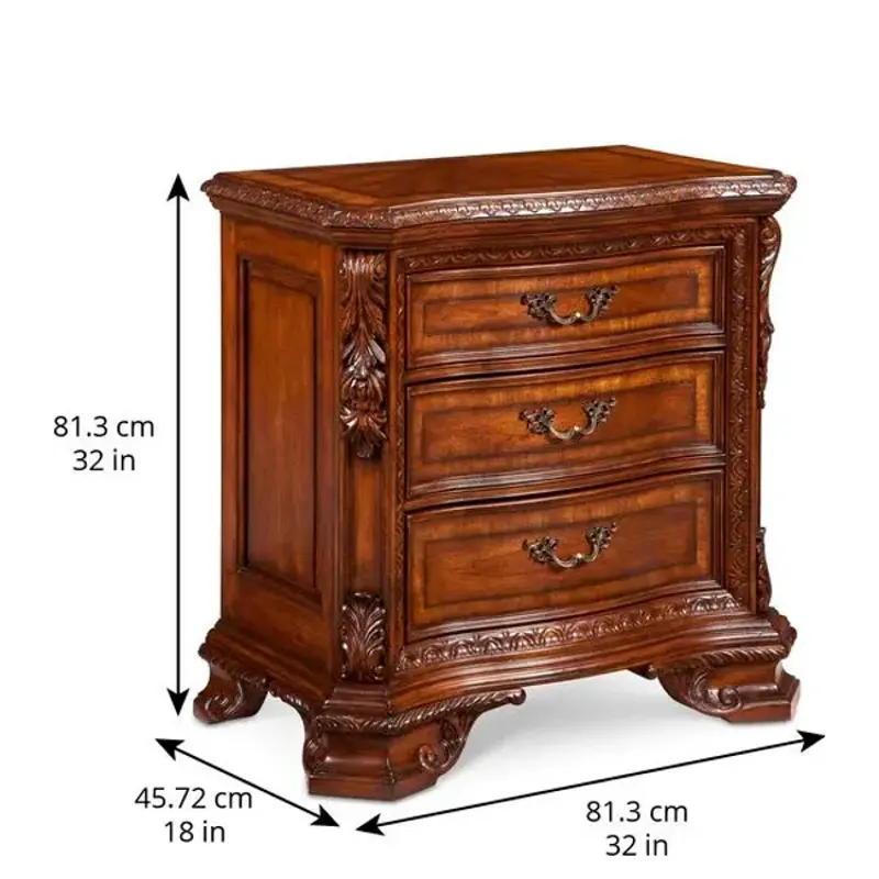 143148-2606 A R T Furniture Old World Wood Top Bedside Chest