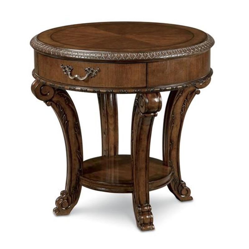 143303 2606 A R T Furniture Old World, Big Round End Tables