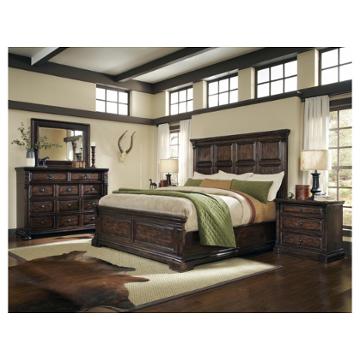 205125-2304 A R T Furniture Whiskey Oak Bedroom Furniture Bed