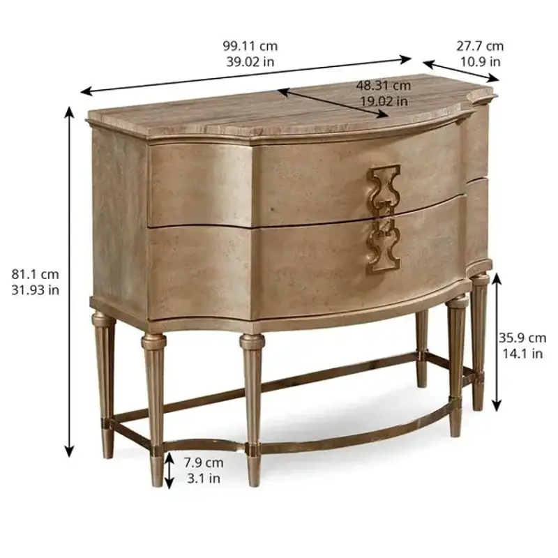 218148-2727 A R T Furniture Forsey Bedside Chest - Bezel