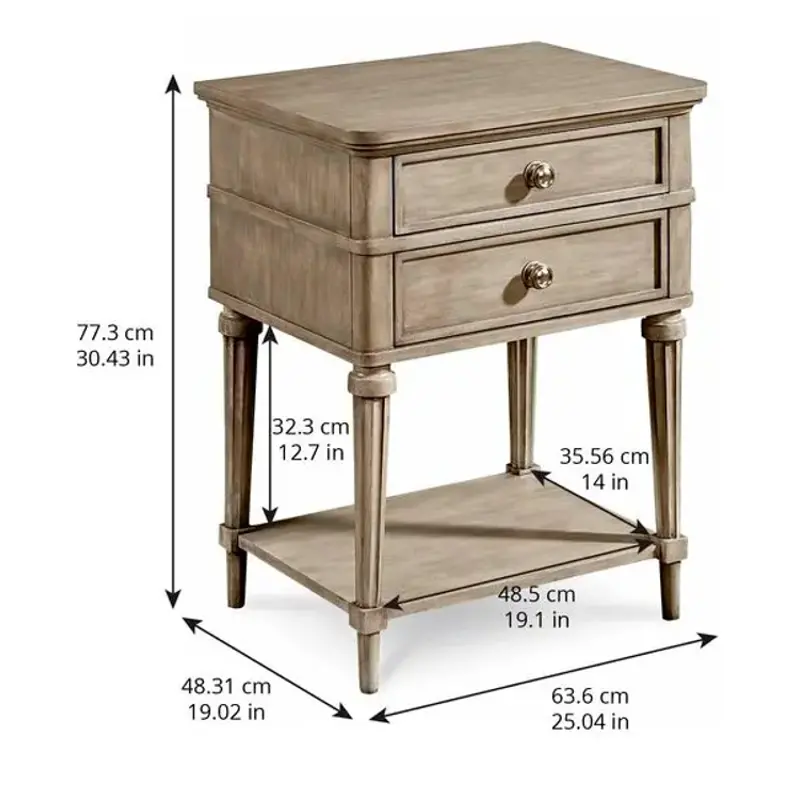 218141-2727 A R T Furniture Morrissey Kirke Leg Nightstand