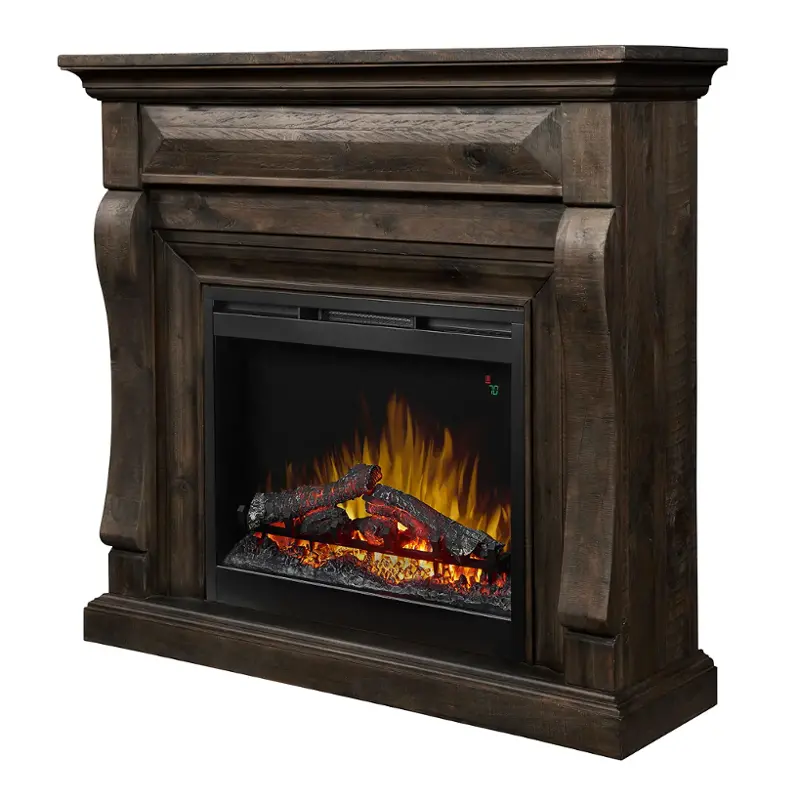 Dm26-1818wg Dimplex Fireplaces Mantel In Weatehred Grey Finish