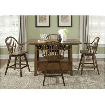 382-gt3660 Liberty Furniture Hearthstone - Oak Dining Room Furniture Counter Height Table