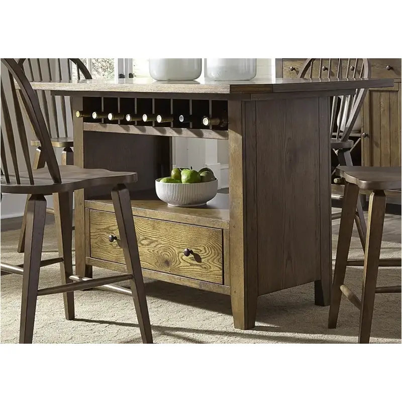 382-gt3660b Liberty Furniture Hearthstone - Oak Dining Room Furniture Counter Height Table
