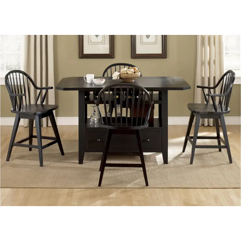 482-gt3660 Liberty Furniture Hearthstone - Black Dining Room Furniture Counter Height Table
