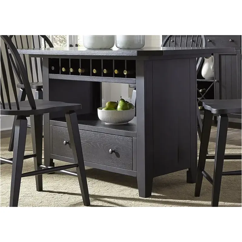 482-gt3660b Liberty Furniture Hearthstone - Black Dining Room Furniture Counter Height Table