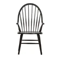 482-c1000a Liberty Furniture Windsor Back Arm Chair - Black