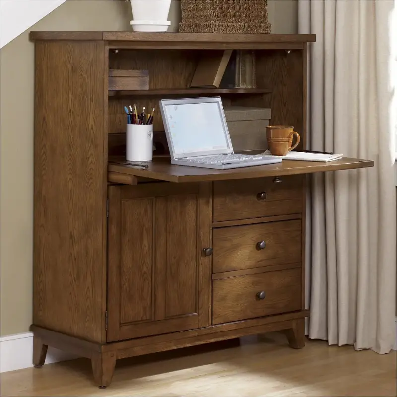 382-ho108 Liberty Furniture Hearthstone - Oak Home Office Furniture Desk