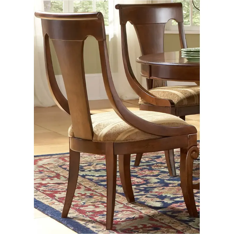 560 c5700 Liberty Furniture Bowed Slat Back Side Chair