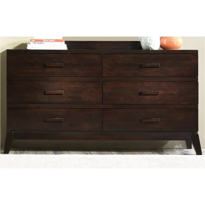 668-br31 Liberty Furniture Franklin - Merlot Bedroom Furniture Dresser