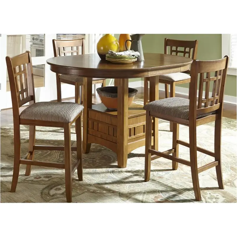 25-pub4260b Liberty Furniture Santa Rosa - Oak Accent Furniture Counter Height Table