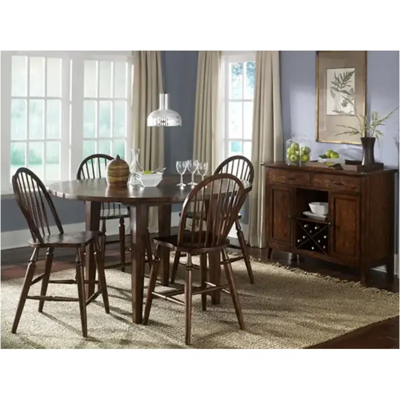 121-gt6060 Liberty Furniture Cabin Fever Dining Room Furniture Counter Height Table