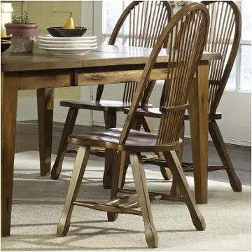 17-c1032 Liberty Furniture Treasures - Oak And Black Dining Room Furniture Dinette Chair