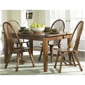 17-t3660 Liberty Furniture Treasures - Oak And Black Dining Room Furniture Dinette Table