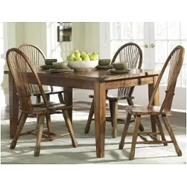 17-t3660 Liberty Furniture Treasures - Oak And Black Dining Room Furniture Dinette Table