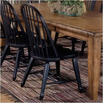 17-c4050 Liberty Furniture Treasures - Oak And Black Dining Room Furniture Dining Chair