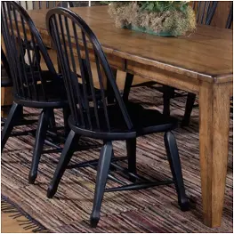 17-c4050 Liberty Furniture Treasures - Oak And Black Dining Room Furniture Dining Chair