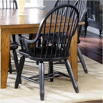 17-c4051 Liberty Furniture Treasures - Oak And Black Dining Room Furniture Dining Chair