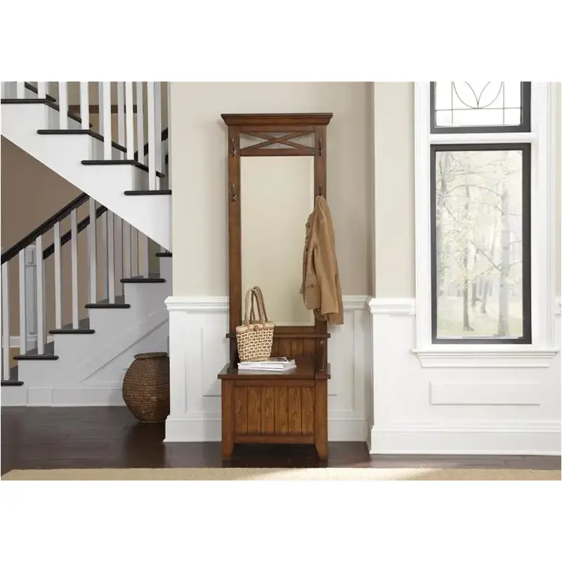 382-ot1012t Liberty Furniture Hearthstone - Oak Hall Tree - Oak