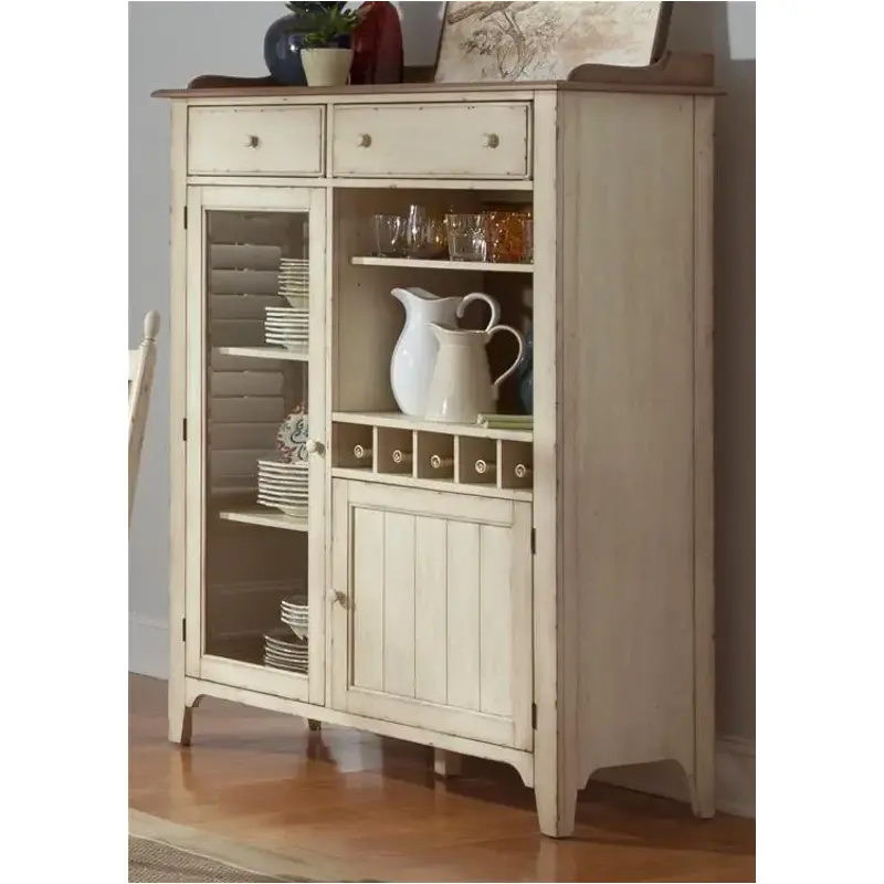 157-ch4863 Liberty Furniture Cottage Cove Dining Room Furniture Curio