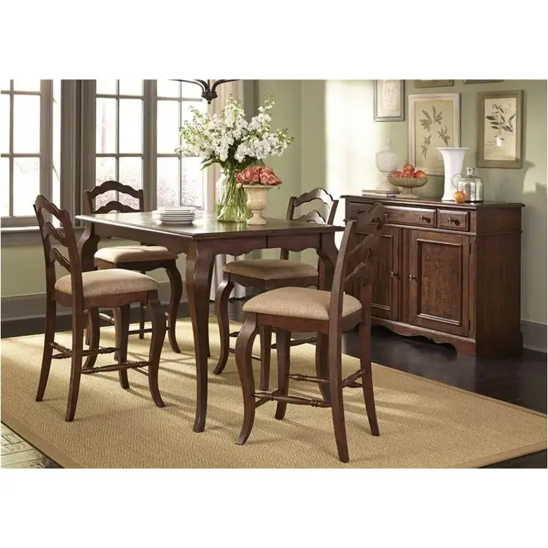 606-gt5454 Liberty Furniture Woodland Creek Dining Room Furniture Counter Height Table