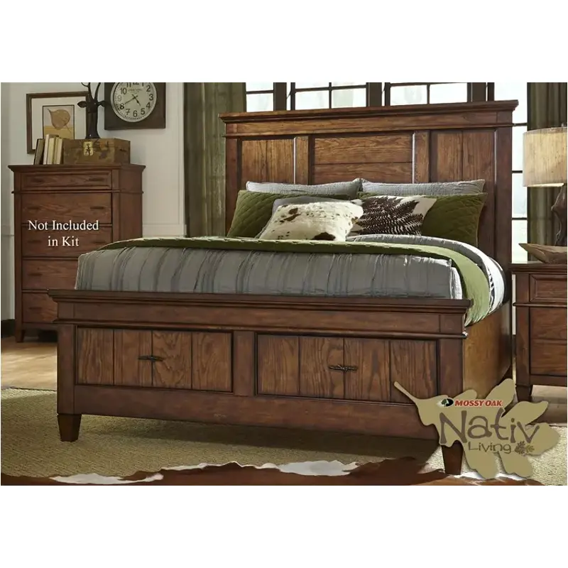 616-br14fs Liberty Furniture Rocky Mountain Bedroom Furniture Bed